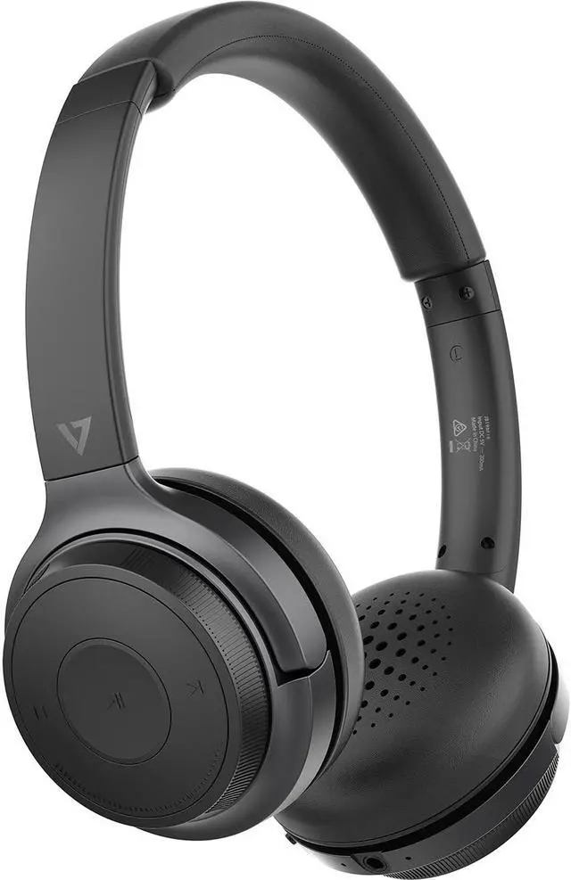 Alt view image 5 of 20 - V7 Wireless Stereo Headset On Ear Gray/Black (HB600S)