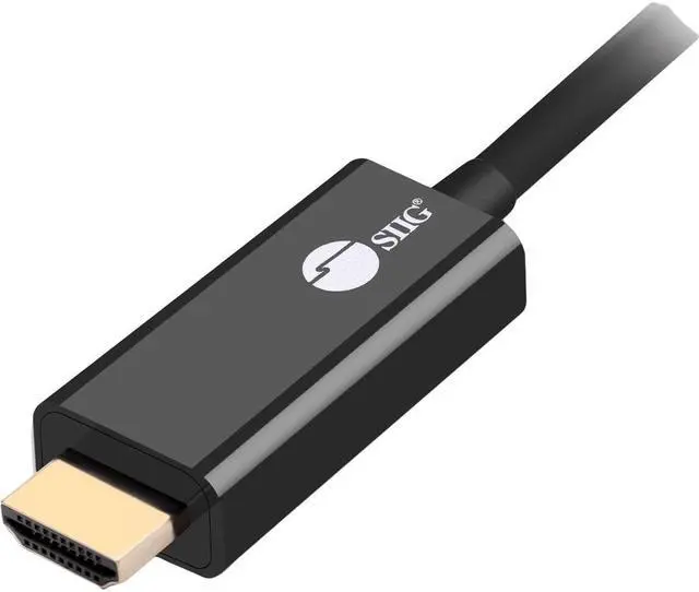 Alt view image 4 of 16 - SIIG DisplayPort 1.2 to HDMI 10ft Cable 4K/30Hz - 10 ft DisplayPort/HDMI A/V Cable for Audio/Video Device, HDTV, PC, Monitor, Notebook, Desktop Computer - First End: 1 x 20-pin DisplayPort Male Digita