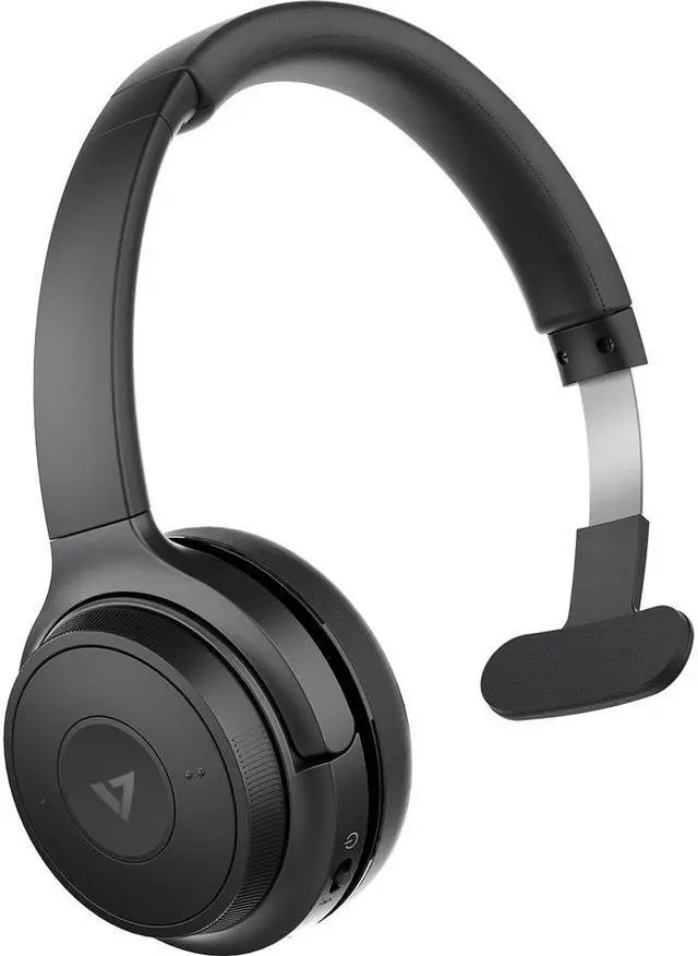 Alt view image 4 of 20 - V7 Wireless Mono Headset On Ear Gray/Black (HB605M)