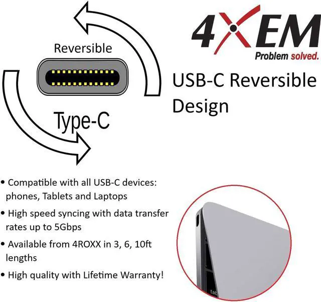 Alt view image 9 of 14 - 4XEM USB-C to Gigabit Adapter - USB Type C - 1 Port(s) - 1 - Twisted Pair
