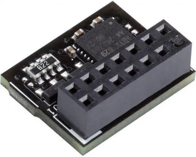 Alt view image 2 of 12 - Asus Accessory TPM-SPI SPI 14-1pin Nuvoton NPCT750 TPM2.0 Bulk Pack