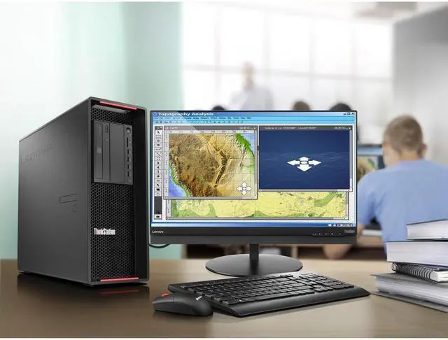 Alt view image 4 of 12 - Lenovo ThinkStation P720 30BA00HBUS Workstation - 2 x Intel Xeon Silver Deca-core (10 Core) 4210R 2.40 GHz - 32 GB DDR4 SDRAM RAM - 1 TB SSD - Tower - Windows 10 Pro for Workstations 64-bit - Serial A