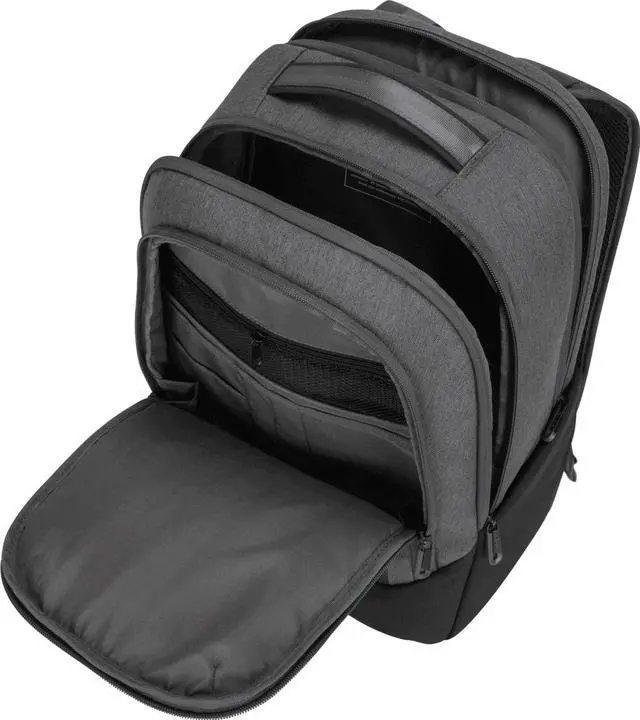 Alt view image 16 of 20 - Targus 15.6" Cypress Hero Backpack with EcoSmart Light Gray