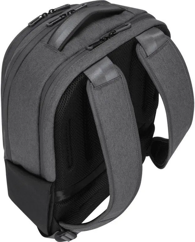 Alt view image 20 of 20 - Targus 15.6" Cypress Hero Backpack with EcoSmart Light Gray