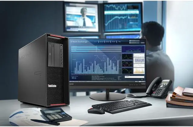 Alt view image 7 of 12 - Lenovo ThinkStation P720 30BA00HBUS Workstation - 2 x Intel Xeon Silver Deca-core (10 Core) 4210R 2.40 GHz - 32 GB DDR4 SDRAM RAM - 1 TB SSD - Tower - Windows 10 Pro for Workstations 64-bit - Serial A