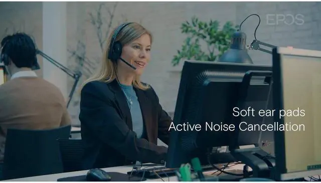 Alt view image 5 of 20 - EPOS I Sennheiser ADAPT 165 USB II Stereo On Ear Mobile Headset Black (1000916)