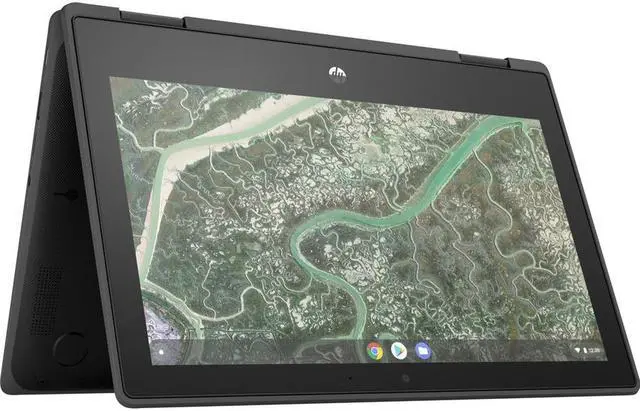 Alt view image 2 of 20 - HP Chromebook x360 11MK G3 EE 11.6" Touchscreen 2 in 1 Chromebook - HD - 1366 x 768 - MediaTek MT8183 Octa-core (8 Core) - 4 GB RAM - 32 GB Flash Memory - Chrome OS - ARM Mali G72 MP3 Graphics -