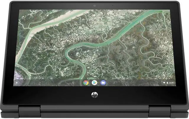 Alt view image 3 of 20 - HP Chromebook x360 11MK G3 EE 11.6" Touchscreen 2 in 1 Chromebook - HD - 1366 x 768 - MediaTek MT8183 Octa-core (8 Core) - 4 GB RAM - 32 GB Flash Memory - Chrome OS - ARM Mali G72 MP3 Graphics -