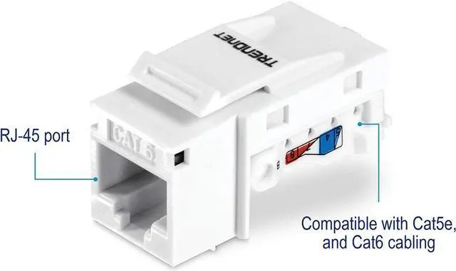 Alt view image 14 of 20 - TRENDnet TC-K25C6 Cat6 Keystone Jack - 25-Pack