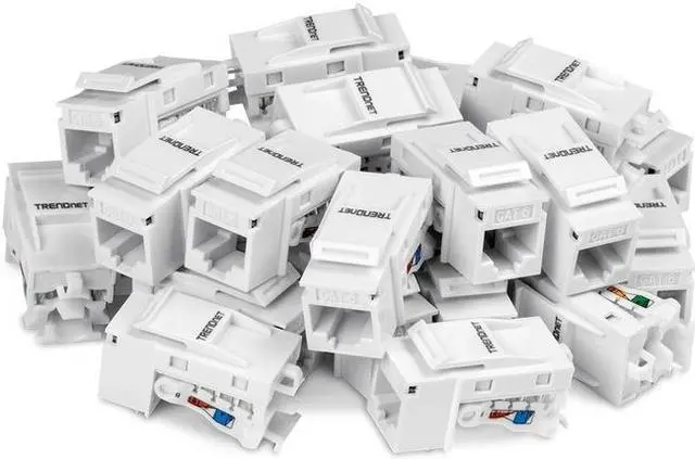 Alt view image 11 of 20 - TRENDnet TC-K25C6 Cat6 Keystone Jack - 25-Pack