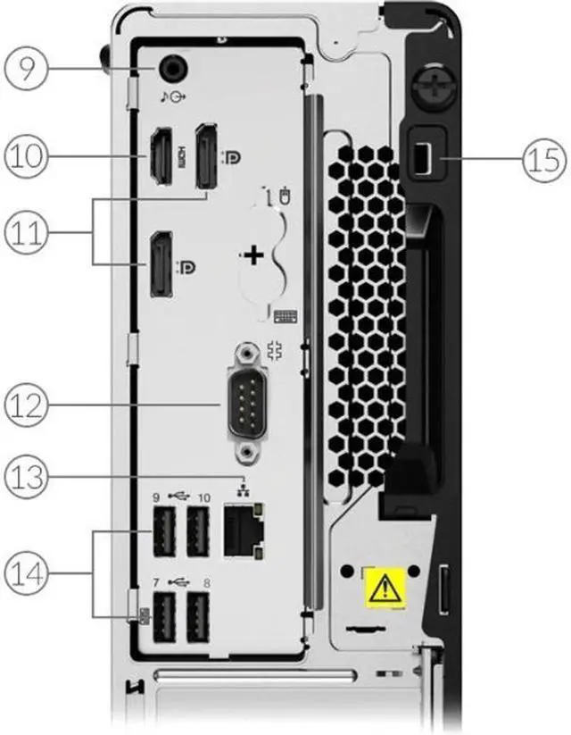 Alt view image 5 of 20 - Lenovo ThinkCentre M70s 11DC0037US Desktop Computer - Intel Core i5 10th Gen i5-10400 Hexa-core (6 Core) 2.90 GHz - 8 GB RAM DDR4 SDRAM - 256 GB SSD - Small Form Factor - Windows 10 Pro 64-bit - DVD-W