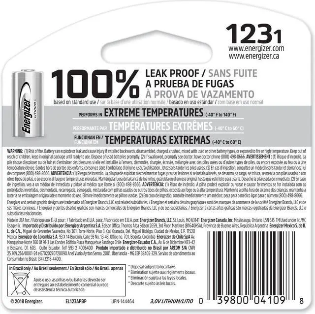 Alt view image 6 of 13 - Energizer 123 Lithium Battery