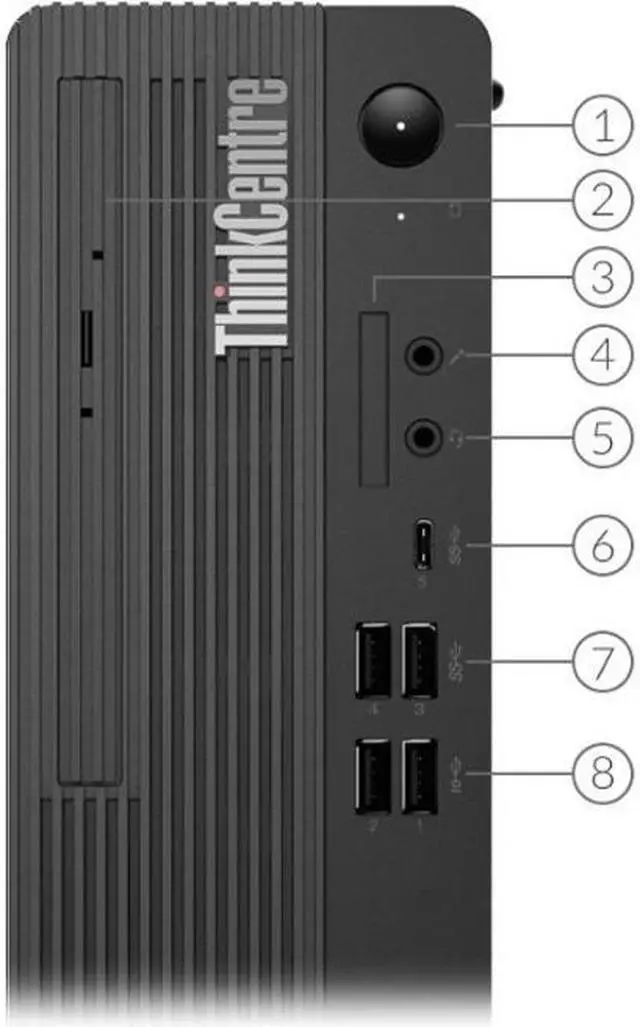 Alt view image 6 of 20 - Lenovo ThinkCentre M70s 11DC0037US Desktop Computer - Intel Core i5 10th Gen i5-10400 Hexa-core (6 Core) 2.90 GHz - 8 GB RAM DDR4 SDRAM - 256 GB SSD - Small Form Factor - Windows 10 Pro 64-bit - DVD-W