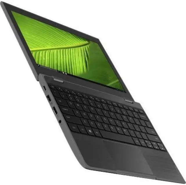 Alt view image 7 of 20 - Lenovo 100e (2nd Gen) 82GJ000DUS 11.6" Netbook - HD - 1366 x 768 - AMD 3015e Dual-core (2 Core) 1.20 GHz - 4 GB RAM - 64 GB Flash Memory - Black - Windows 10 Pro - AMD Radeon Graphics - Twisted n