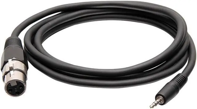 Alt view image 3 of 5 - C2G C2G41470 6 ft. 3.5mm Male 3 Position TRS to Female XLR Cable Male to Female