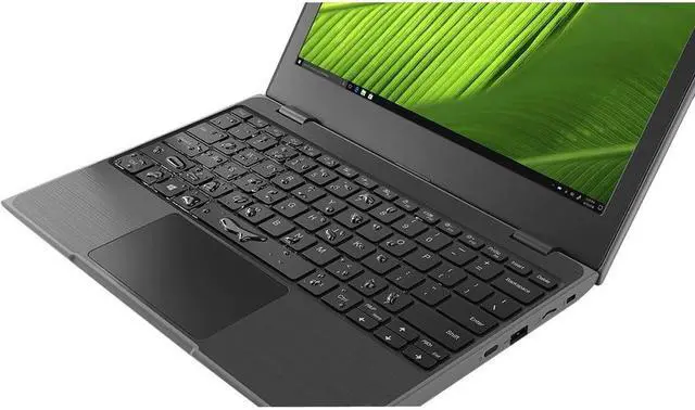 Alt view image 2 of 20 - Lenovo 100e (2nd Gen) 82GJ000DUS 11.6" Netbook - HD - 1366 x 768 - AMD 3015e Dual-core (2 Core) 1.20 GHz - 4 GB RAM - 64 GB Flash Memory - Black - Windows 10 Pro - AMD Radeon Graphics - Twisted n