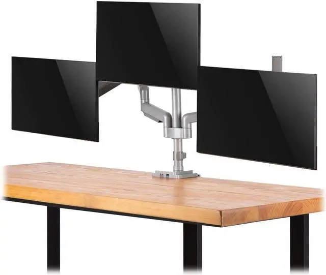Alt view image 6 of 15 - Tripp Lite Triple-Display Flex-Arm Desktop Clamp for 17" to 30" Flat-Screen Displays - USB and Audio Ports, Aluminum, DDR1730TAL
