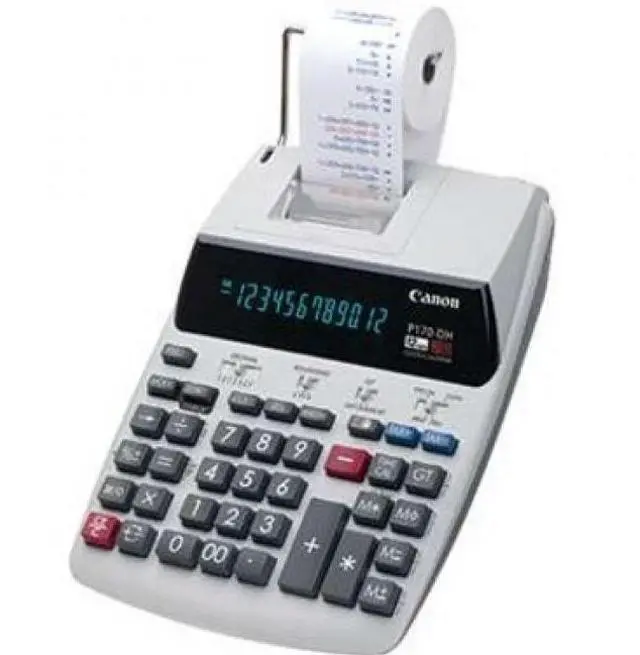 Alt view image 14 of 20 - Canon P170-DH-3 Printing Calculator Black/Red Print 2.3 Lines/Sec 2204C001