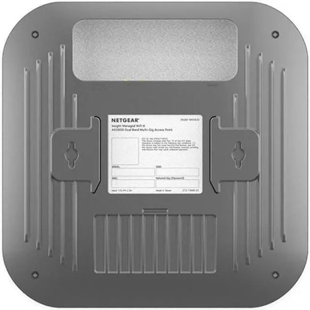 Alt view image 6 of 16 - Netgear WAX620 Dual Band Wi-Fi 6 IEEE 802.11 a/b/g/n/ac/ax/i 3.60 Gbit/s Wireless Access Point