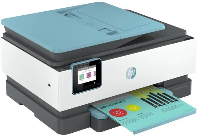 Alt view image 13 of 13 - HP Officejet Pro 8035e Inkjet Multifunction Printer Color Oasis 1L0H7AB1H