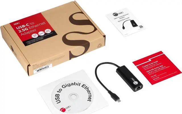 Alt view image 8 of 20 - SIIG Accessory JU-NE0A11-S1 USB-C to 2.5G Ethernet Adapter Brown Box