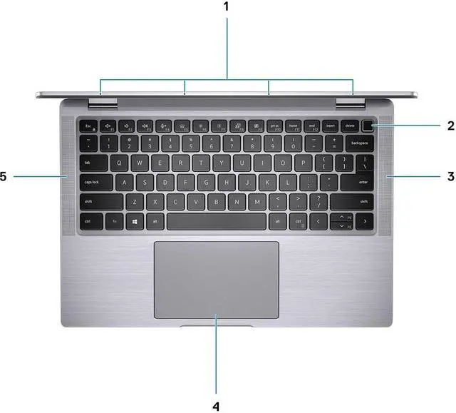 Alt view image 7 of 8 - Dell Latitude 9000 9420 14" Touchscreen 2 in 1 Notebook - QHD+ - 2560 x 1600 - Intel Core i5 (11th Gen) i5-1145G7 Quad-core (4 Core) 2.60 GHz - 16 GB RAM - 256 GB SSD - Titan Gray - Windows 10 Pr