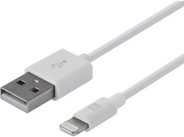 Alt view image 9 of 11 - Monoprice Apple MFi Certified Lightning to USB Charge & Sync Cable - 3 Feet - White | iPhone X, 8, 8 Plus, 7, 7 Plus, 6, 6 Plus, 5S - Select Series
