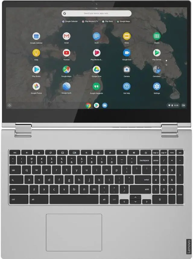 Alt view image 2 of 10 - Lenovo Chromebook C340-15 81T9000XUS 15.6" Touchscreen 2 in 1 Chromebook - Full HD - 1920 x 1080 - Intel Core i3 (8th Gen) i3-8130U Dual-core (2 Core) 2.20 GHz - 4 GB RAM - 32 GB Flash Memory - M