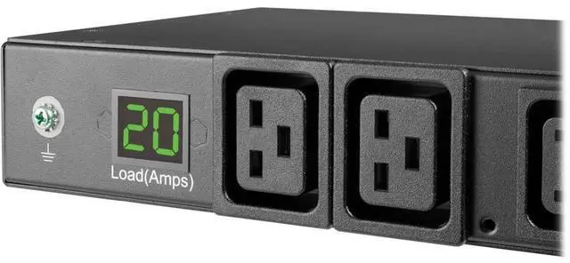 Alt view image 5 of 11 - Tripp Lite PDU Metered 8-Outlet C13 2 C19 208/240V L6-20P PDUMH20HVL66