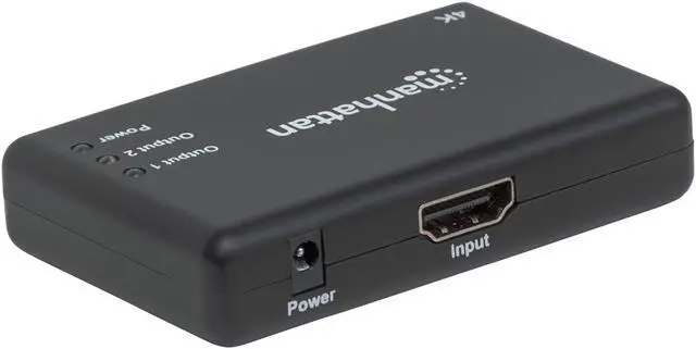 Alt view image 2 of 6 - Manhattan 4K 2-Port Hdmi Splitter