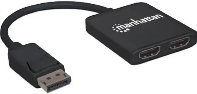 Alt view image 2 of 6 - Manhattan Displayport To 2-Port Hdmi Splitter Hub With Mst