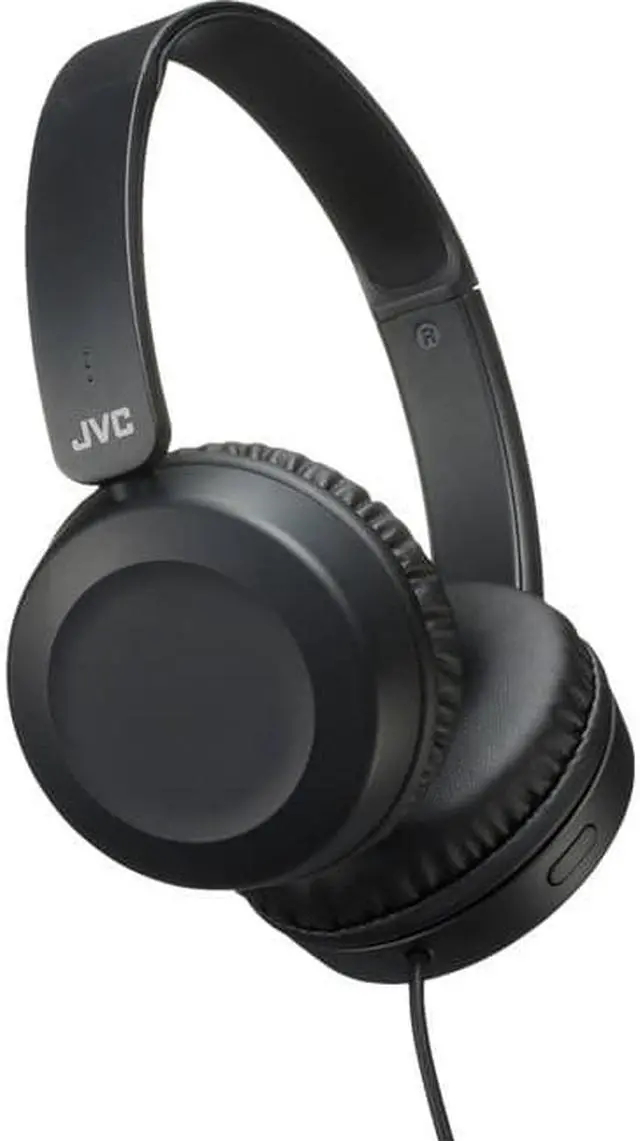Alt view image 2 of 18 - jvc ha-s31mb on ear lightweight headphones with powerful sound, integrated remote & mic for smartphones (black)