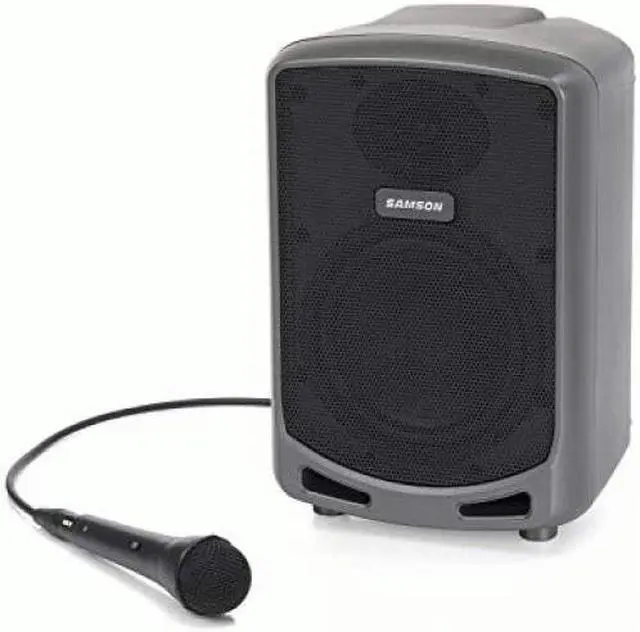 Alt view image 6 of 16 - Samson Expedition Express+ 6" 2-Way 75W Portable PA System with Wired Microphone