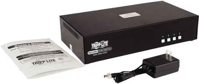 Alt view image 4 of 20 - Tripp Lite 4-Port Dual-Monitor Secure KVM Switch TAA B002AUH2A4