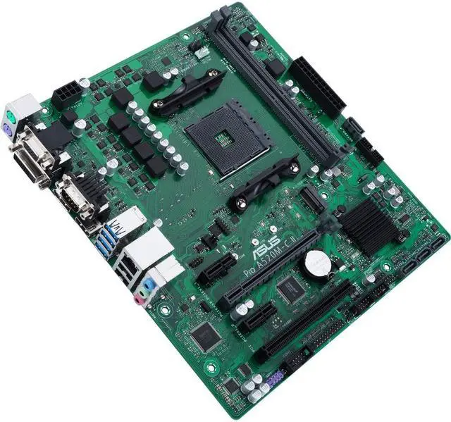 Alt view image 7 of 11 - Asus A520M-C II/CSM Desktop Motherboard - AMD Chipset - Socket AM4 - Micro ATX - Ryzen 3, Ryzen 5, Ryzen 7, Ryzen 9, Ryzen 3 PRO, Ryzen 5 Pro, Ryzen 7 PRO, Ryzen 9 PRO Processor Supported DDR4 SDRAM M