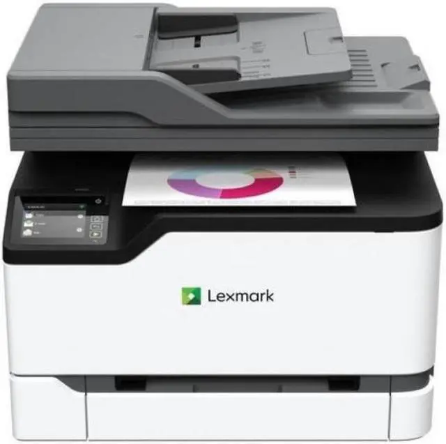 Alt view image 3 of 20 - Lexmark GO Line MC300 MC3224i Wireless Laser Multifunction Printer - Color - Copier/Printer/Scanner - 24 ppm Mono/24 ppm Color Print - 2400 x 600 dpi Print - Automatic Duplex Print - Upto 30000 Pages