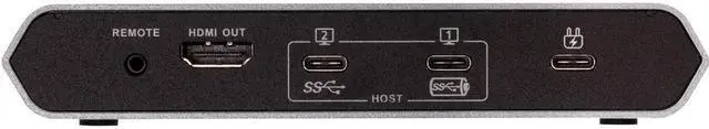 Alt view image 6 of 10 - Aten 2-Port USB-C Gen 1 Dock Switch with Power Pass-through US3310