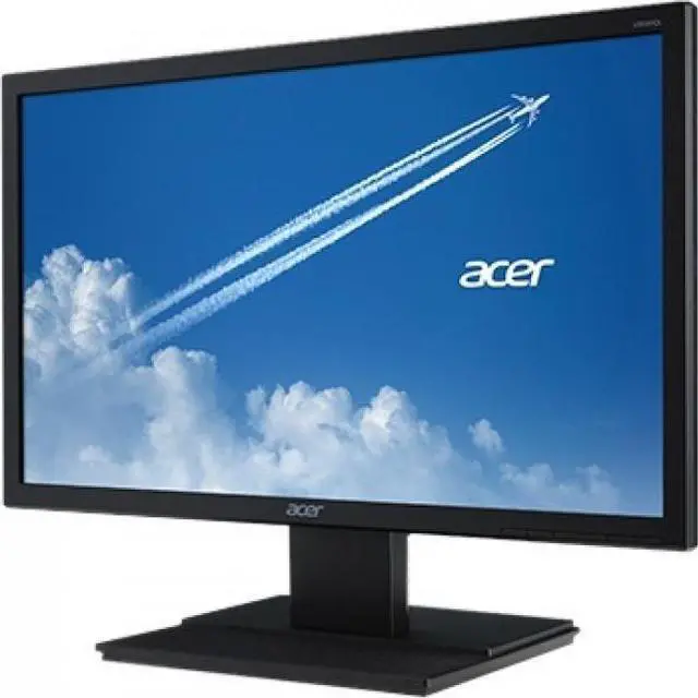 Alt view image 4 of 19 - Acer V206HQL A 19.5" HD+ LED LCD Monitor - 16:9 - Black - Twisted Nematic Film (TN Film) - 1600 x 900 - 16.7 Million Colors - 200 Nit - 5 ms - 60 Hz Refresh Rate - HDMI - VGA