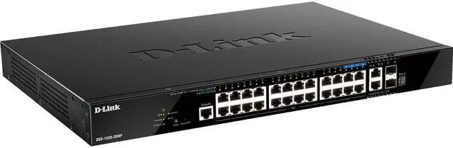Alt view image 4 of 9 - D-Link DGS-1520-28MP Layer 3 Switch DGS152028MP