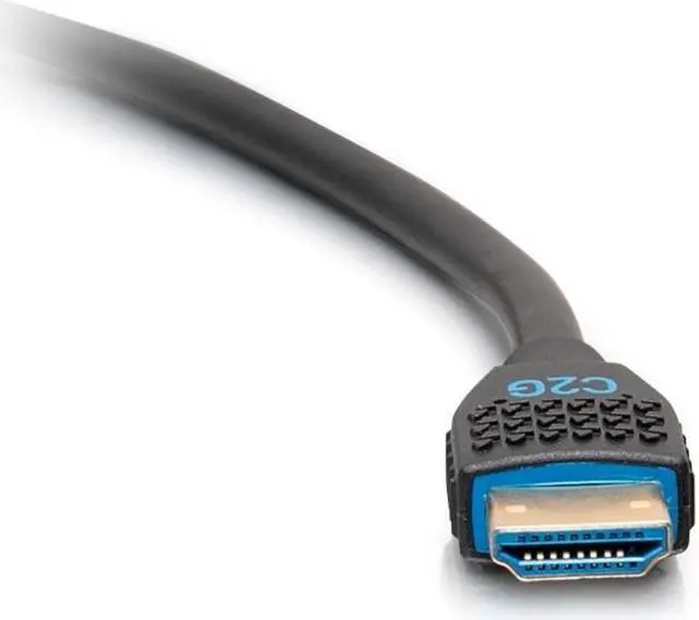 Alt view image 8 of 14 - C2G C2G10377 6 ft. Black Performance Series Ultra Flexible High Speed HDMI Cable - 4K 60Hz In-Wall, CMG (FT4) Rated Male to Male