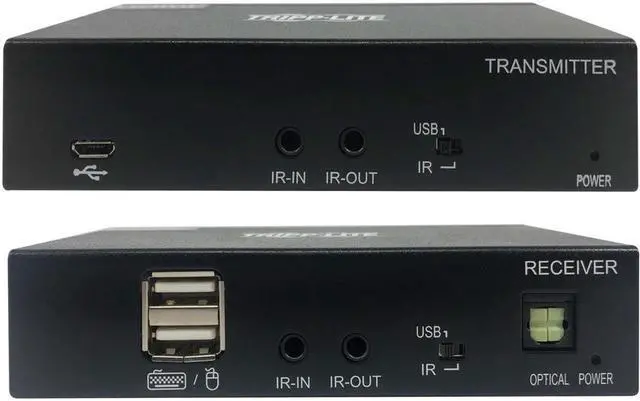 Alt view image 4 of 20 - Tripp Lite HDMI Over Cat6 Extender Kit w KVM Support USB/IR PoC B127A1A1BHBH