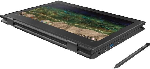 Alt view image 7 of 11 - Lenovo 500e Chromebook 2nd Gen 81MC004WUS 11.6" Touchscreen 2 in 1 Chromebook - HD - 1366 x 768 - Intel Celeron N4120 Quad-core (4 Core) 1.10 GHz - 4 GB RAM - 32 GB Flash Memory - Gray