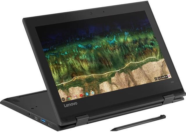 Alt view image 5 of 11 - Lenovo 500e Chromebook 2nd Gen 81MC004WUS 11.6" Touchscreen 2 in 1 Chromebook - HD - 1366 x 768 - Intel Celeron N4120 Quad-core (4 Core) 1.10 GHz - 4 GB RAM - 32 GB Flash Memory - Gray