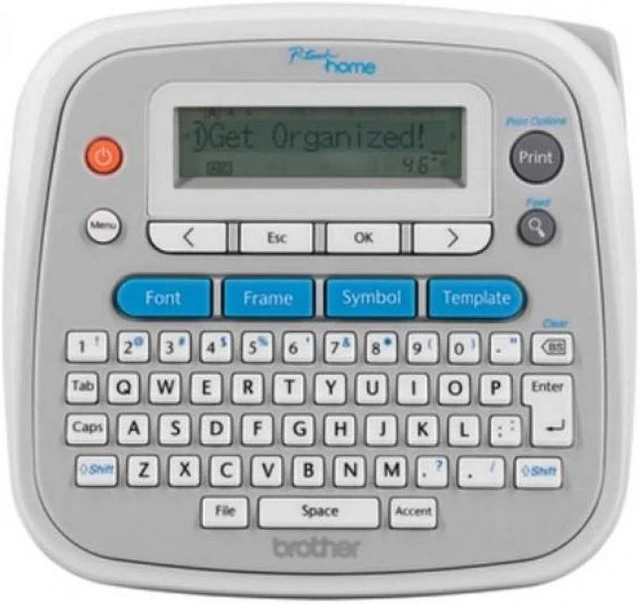 Alt view image 2 of 11 - Brother PTD202 Thermal Transfer Printer 20 mm / sec. 180 dpi P-touch Home Personal Label Maker