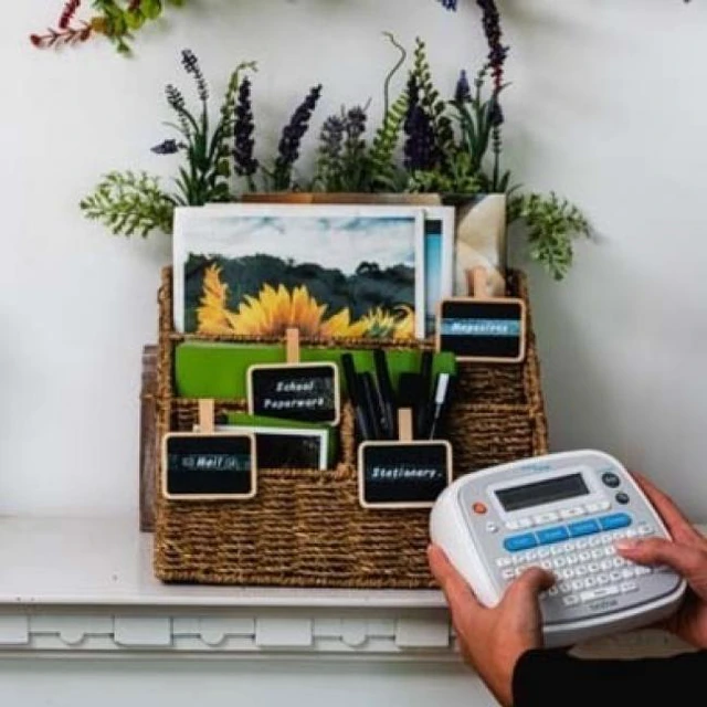 Alt view image 7 of 11 - Brother PTD202 Thermal Transfer Printer 20 mm / sec. 180 dpi P-touch Home Personal Label Maker
