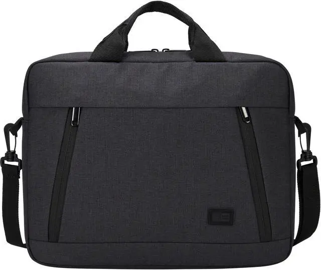 Alt view image 3 of 20 - Case Logic Huxton Carrying Case (Attaché) for 10.1" to 13.3" Apple iPad Notebook - Black - Heather Fabric, Polyster - Handle, Shoulder Strap, Luggage Strap - 11.4" Height x 1
