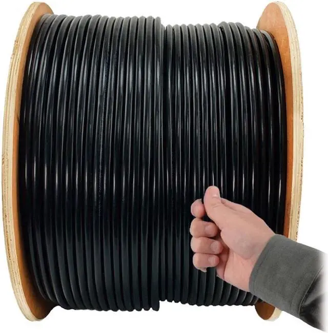 Alt view image 5 of 16 - TRIPP LITE N228-01K-BK 1000 ft. Cat6/Cat6e 600 MHz Solid-Core Outdoor-Rated (UTP) Bulk Ethernet Cable - Black, 1000 ft.