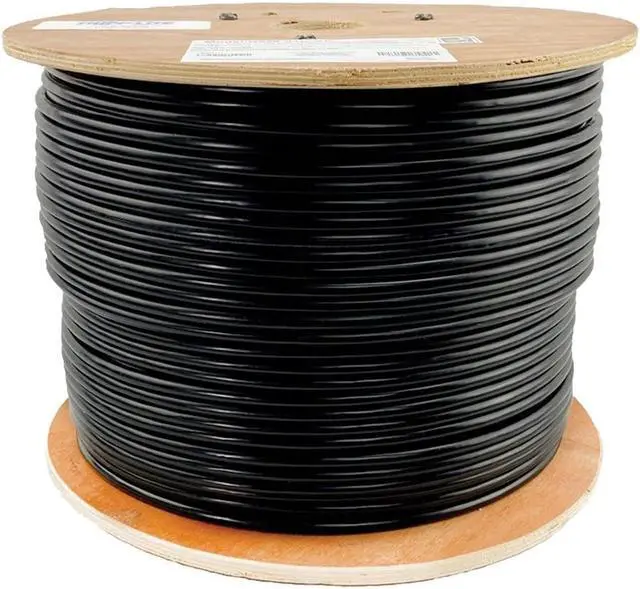 Alt view image 4 of 16 - TRIPP LITE N228-01K-BK 1000 ft. Cat6/Cat6e 600 MHz Solid-Core Outdoor-Rated (UTP) Bulk Ethernet Cable - Black, 1000 ft.