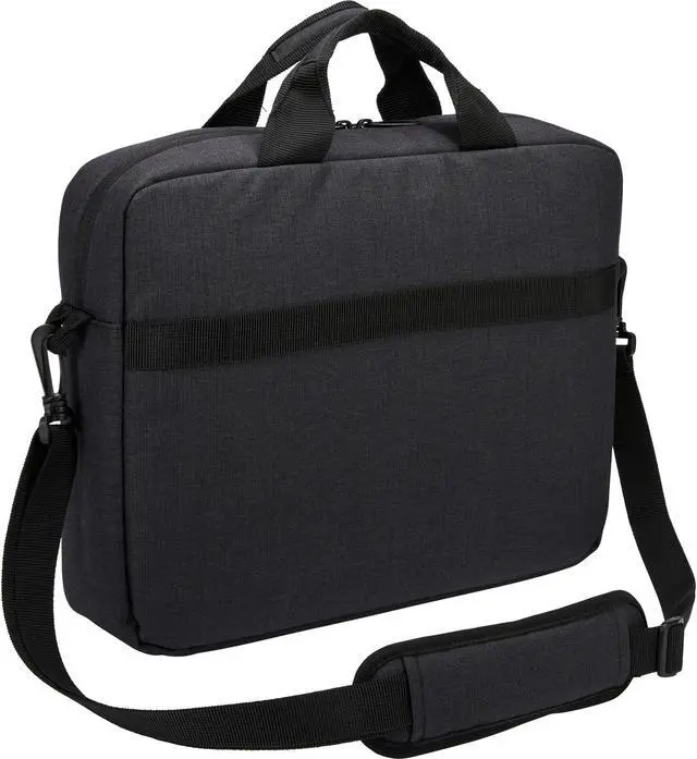 Alt view image 4 of 20 - Case Logic Huxton Carrying Case (Attaché) for 10.1" to 13.3" Apple iPad Notebook - Black - Heather Fabric, Polyster - Handle, Shoulder Strap, Luggage Strap - 11.4" Height x 1