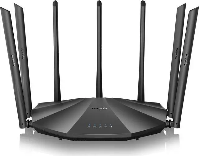 Alt view image 15 of 20 - Tenda AC23 Smart WiFi Router - Dual Band Gigabit Wireless (up to 2033 Mbps) Internet Router for Home, 4X4 MU-MIMO Technology, Up to 1400 sq ft Coverage Parental Control Compatible with Alexa (AC2100)